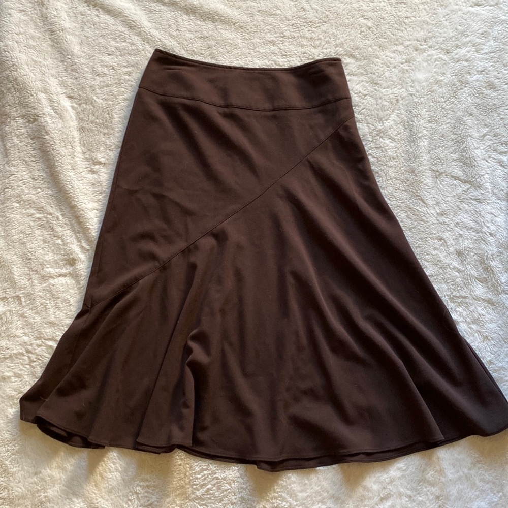 Brown Asymmetrical Skirt